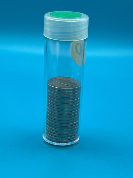 Partial Tube 1962 Jefferson Nickels
