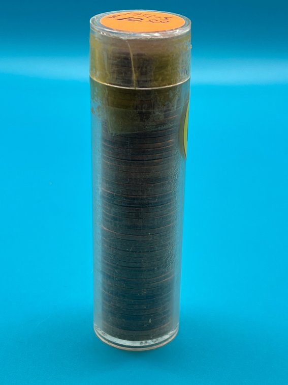 Tube of 1951S Lincoln Memorial Wheat Cents