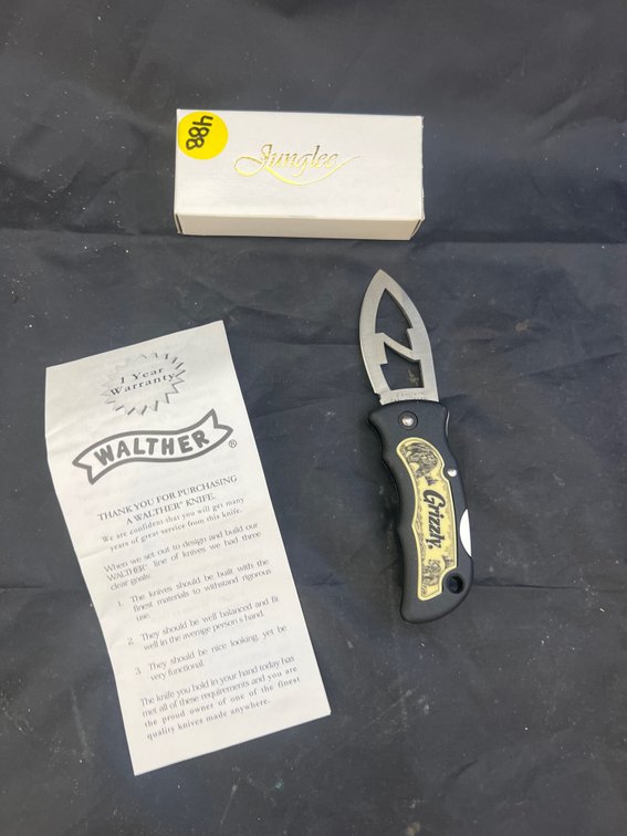 Junglee Scrimshaw Z Knife - Grizzly NIB