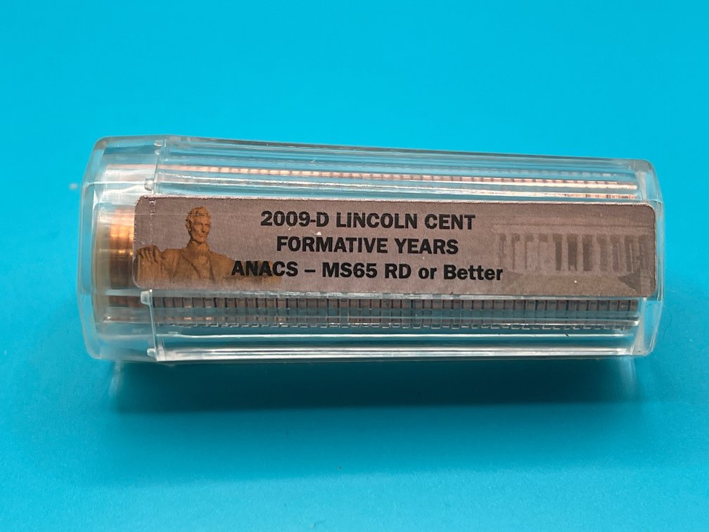 Tube of 2009D Lincoln Formative Years Cents