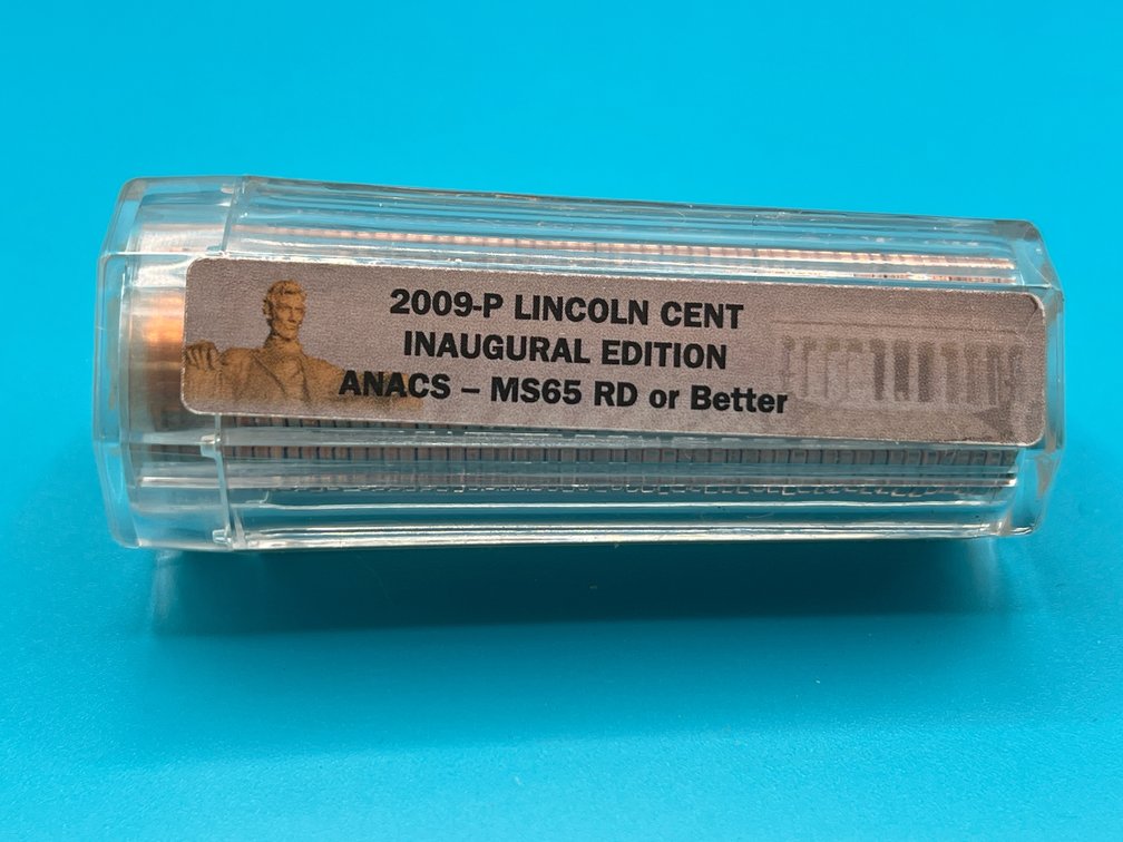 Tube of 2009P Lincoln Inaugural Edition Cents