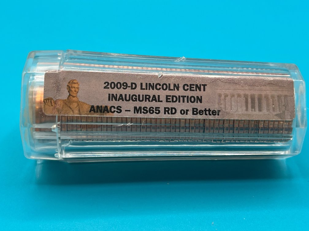 Tube of 2009D Lincoln Inaugural Edition Cents