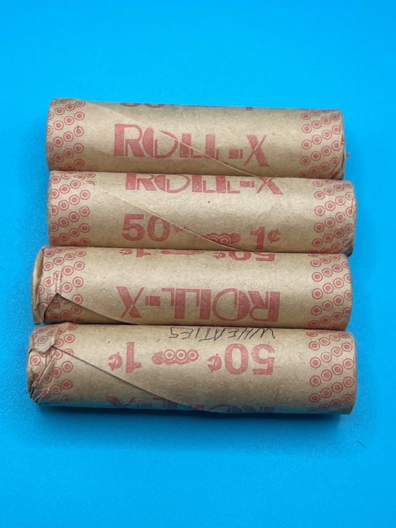 4 Rolls - Assorted Wheat Cents