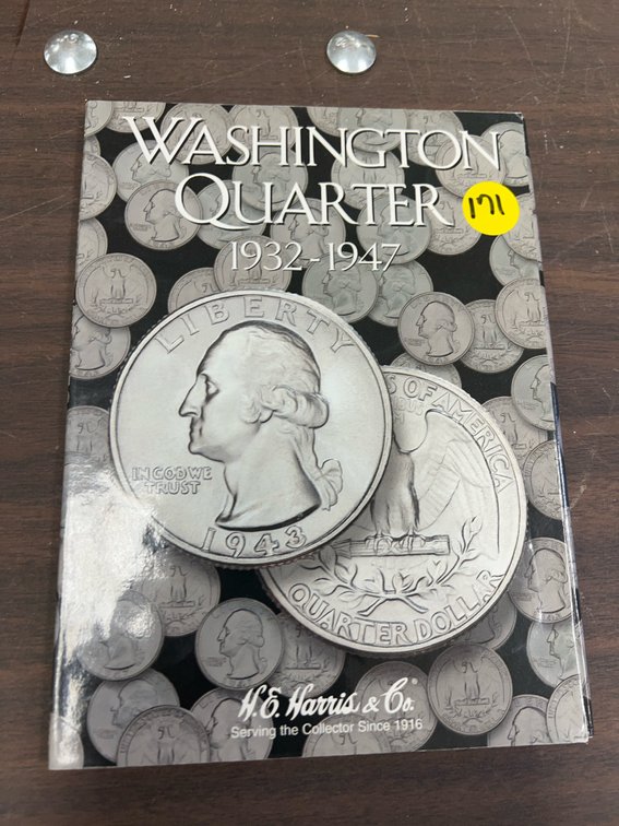 1932-1947 90% Silver Washington Quarters - Full Book