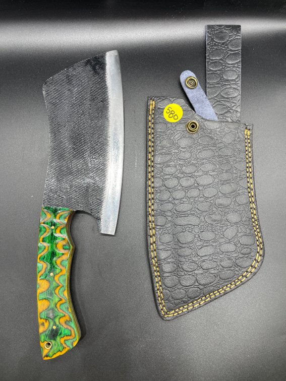 Fixed Blade Knife w/Leather Sheath