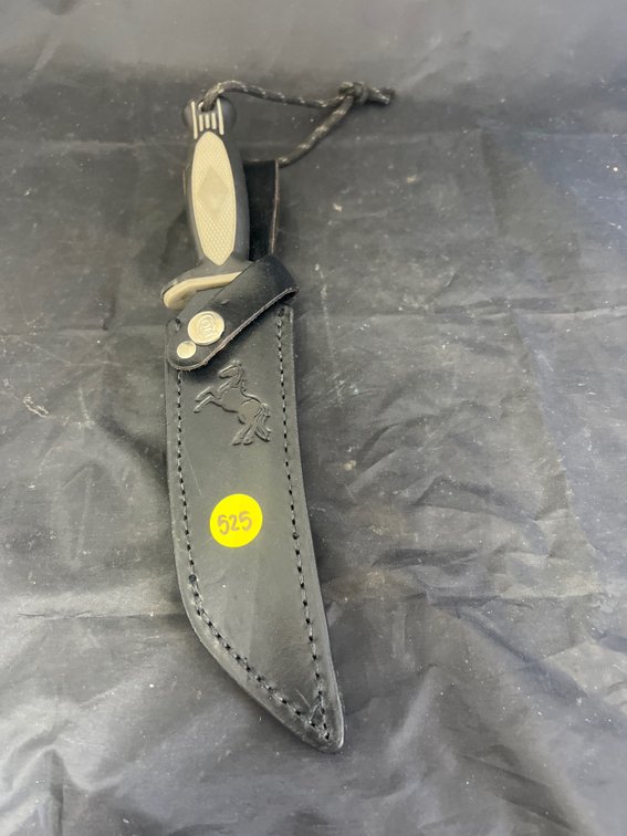 Colt Fixed Blade Knife w/Leather Sheath