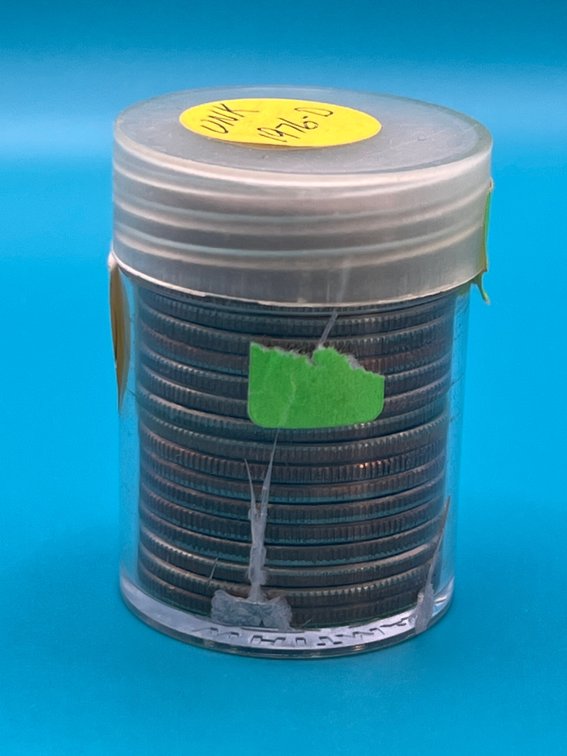 Tube of 1976D Uncirculated Kennedy Half Dollar