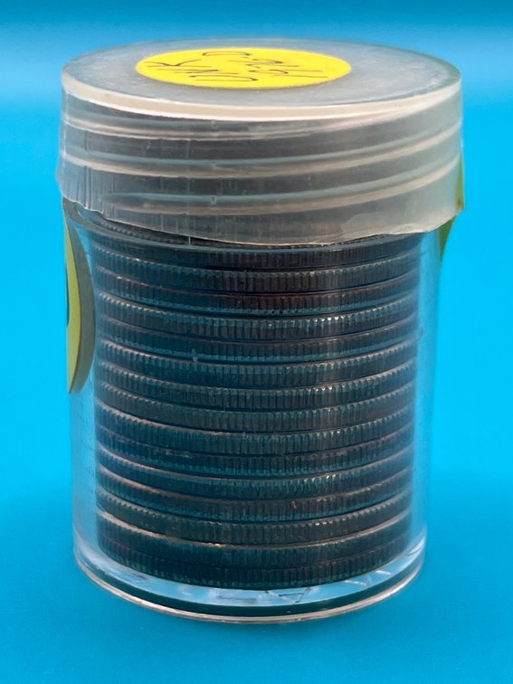 Tube of 1976D Uncirculated Kennedy Half Dollar