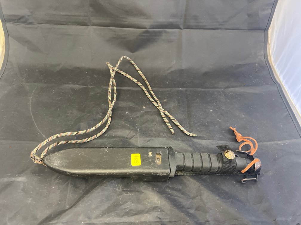 Ontario USA Fixed Blade Knife w/Plastic Sheath