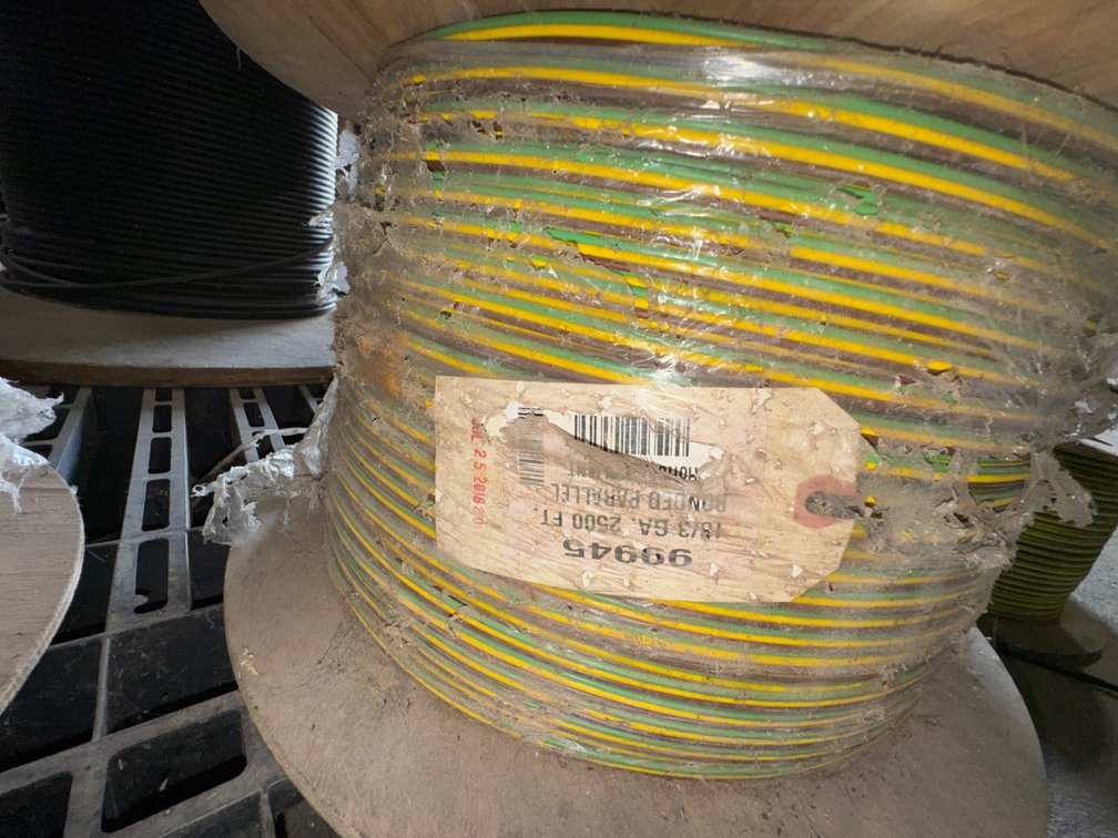 Roll of 18-3 Trailer Wire - 18 Gauge - 2500ft - NEW Unopened