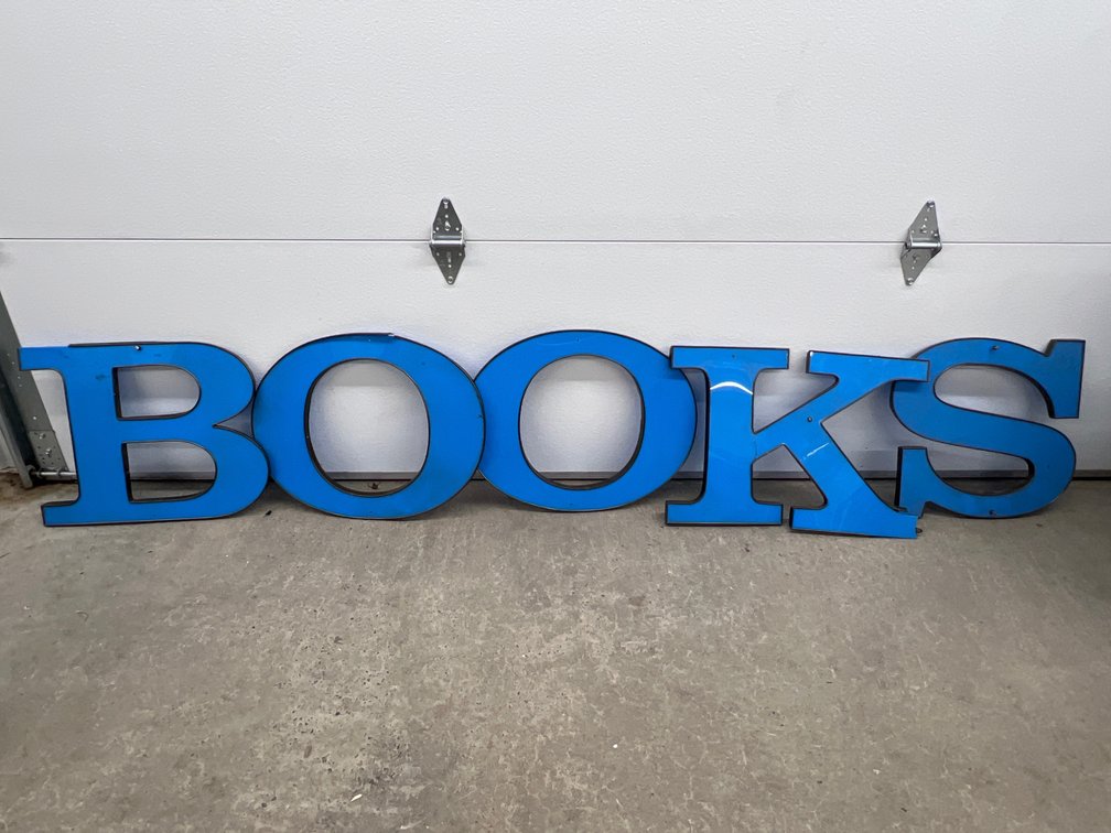 Assorted Plastic Letters - approx 20" - as is