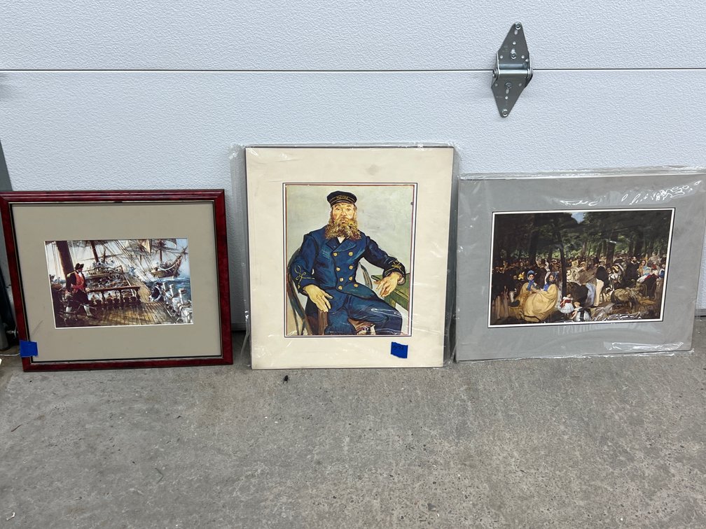 3 Assorted Prints - 1 is framed