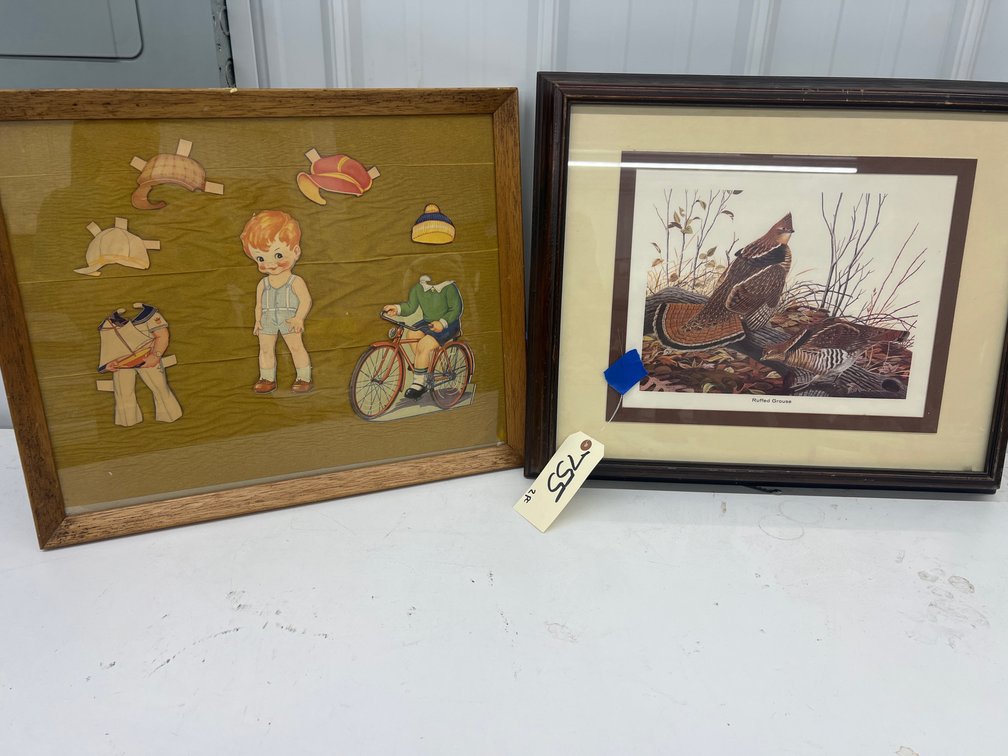 Framed Print & Framed Cutout Doll
