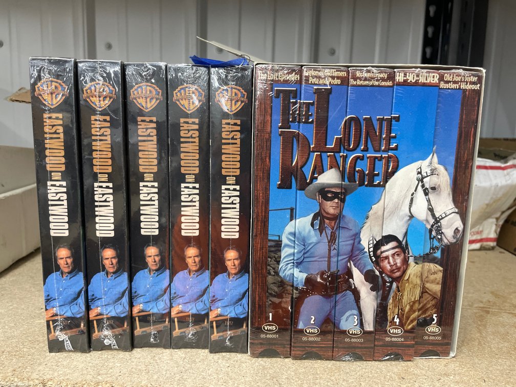 Eastwood & The Lone Ranger VHS Movie Tapes