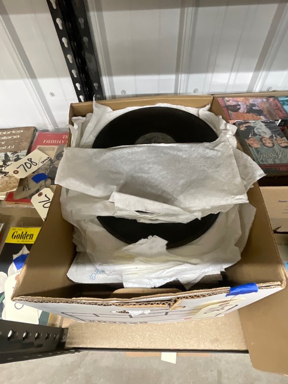 Box of Assorted Vinyl Records