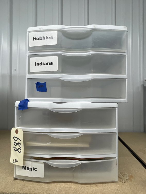 6-Drawer Plastic Organizer w/Assorted Booklets & More