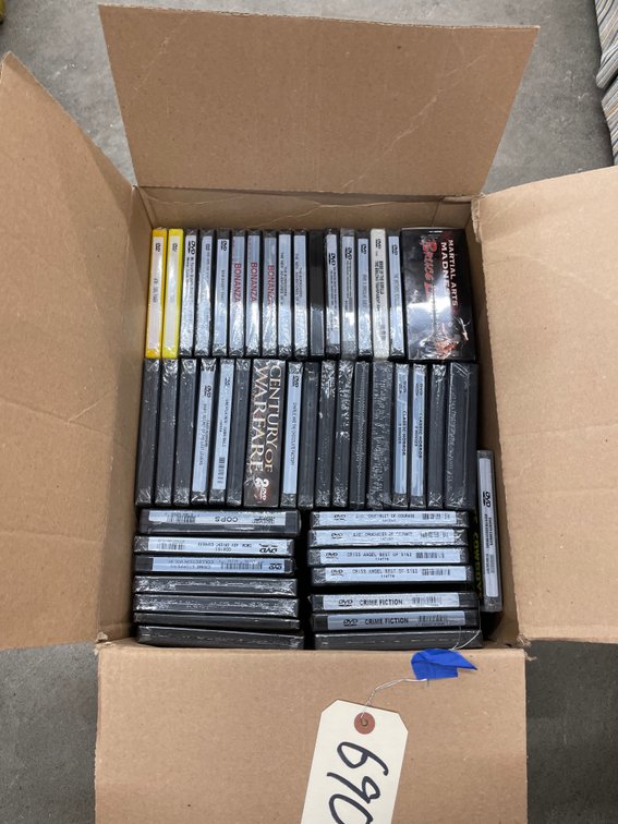Box of Assorted DVD's