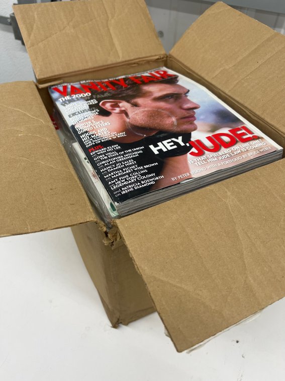 Box of Assorted Magazines