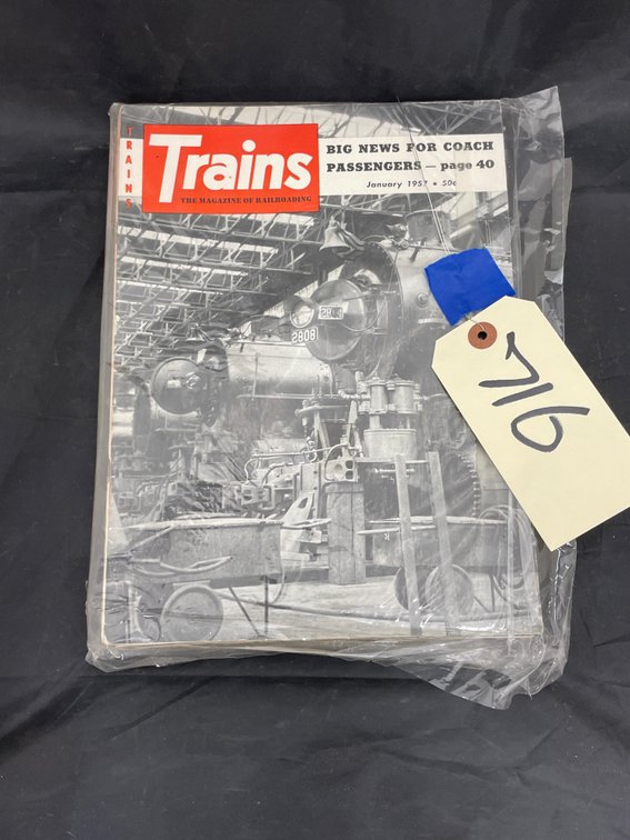 Pile of Assorted Trains Magazines