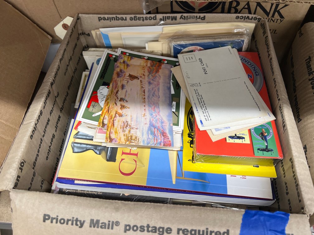 Box of Assorted Post Cards - Books & More