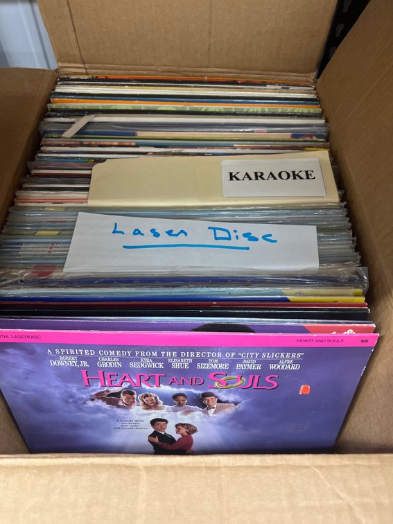 Box of Assorted Vinyl Records
