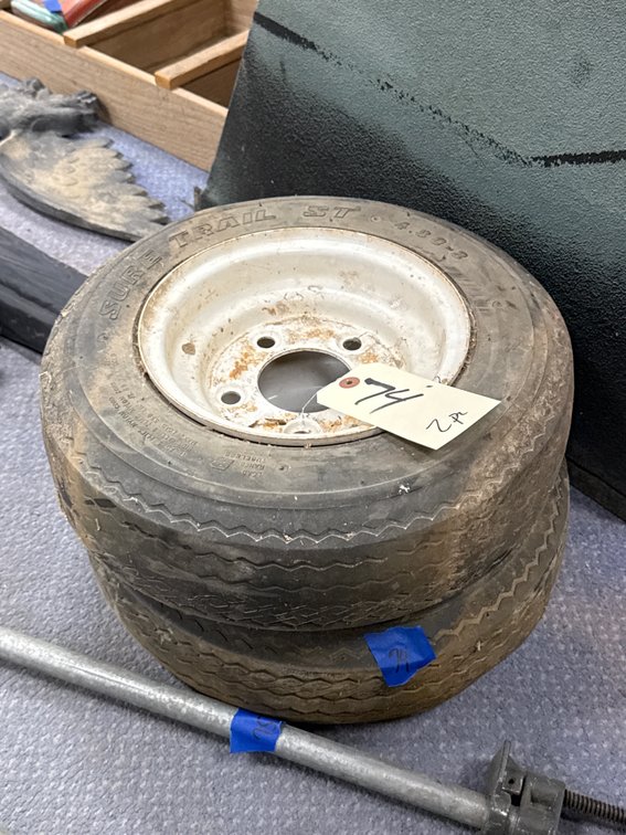 2 Pcs - 9" Wheels w/4.8-8 Tires