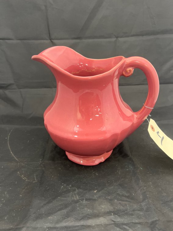 Pink Pottery Pitcher