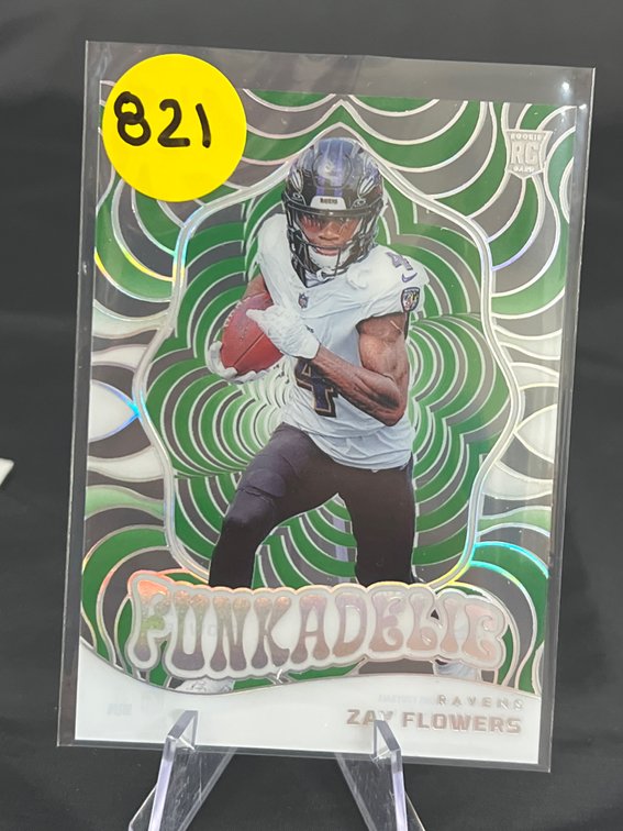 2023 PANINI ILLUSIONS EMERALD FUNKADELIC #20 ZAY FLOWERS RC