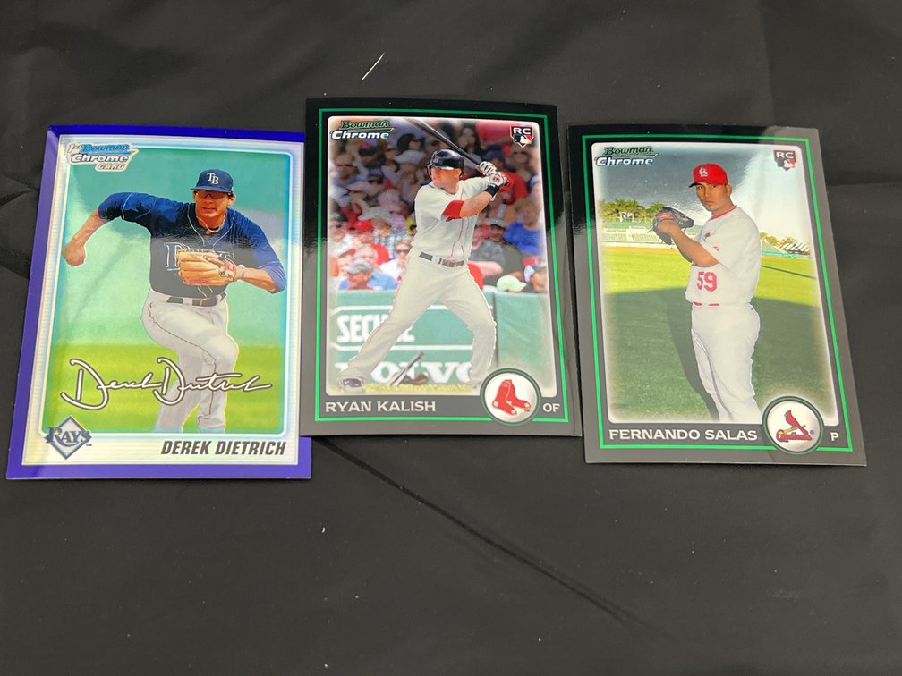 2010 BOWMAN CHROME DRAFT PICKS 3 CARD SET