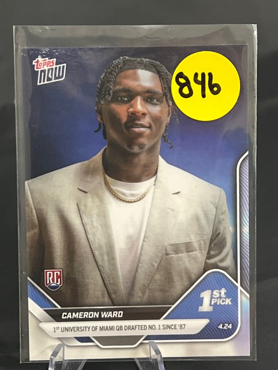 2025 Topps Now 1st PICK Draft - Cameron Ward #D-1 (RC)