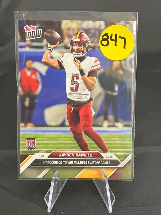 2024 Topps Now #23 Jayden Daniels RC BLACK LABEL NM-MNT