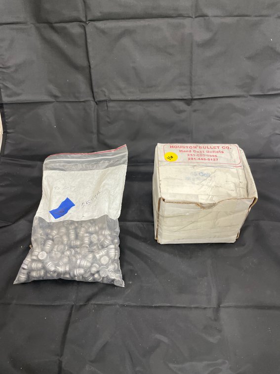 2 Pcs - Box & Bag of 45 Colt & 45 ACP Bullets