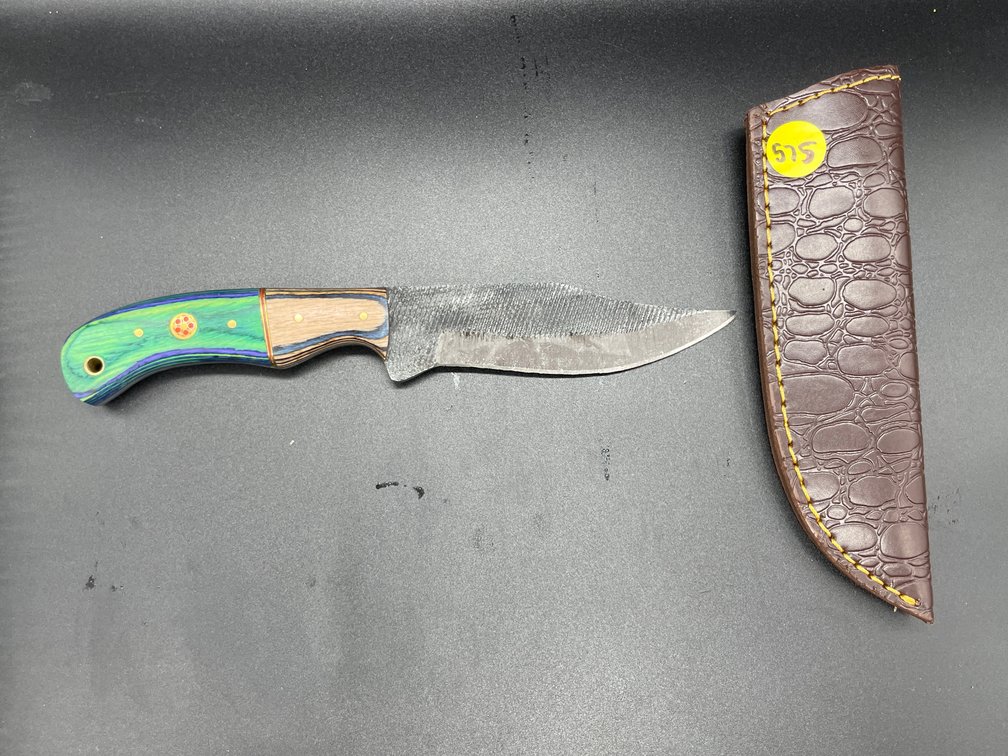 Fixed Blade Knife w/Leather Sheath