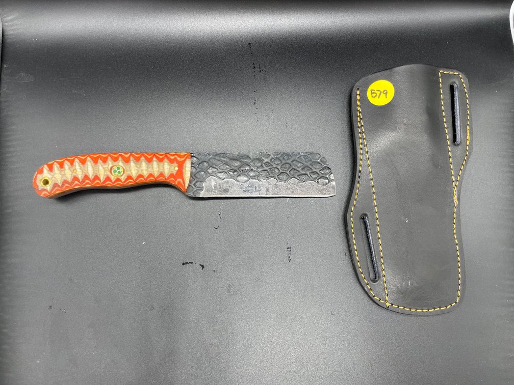 Fixed Blade Knife w/Leather Sheath