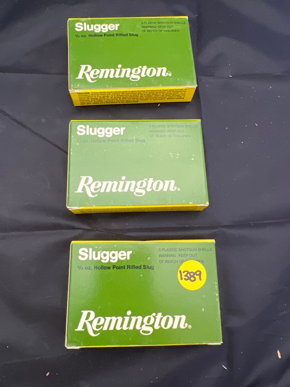 3 Boxes - Remington Slugger 16 Ga. Ammo