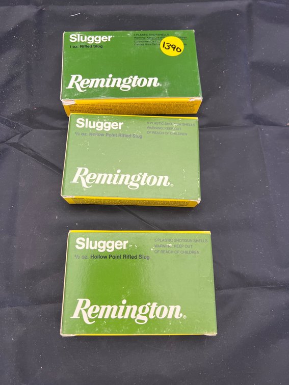 3 Boxes Remington Ammo - Slugger 12 Ga. - 2) Slugger 16 Ga.