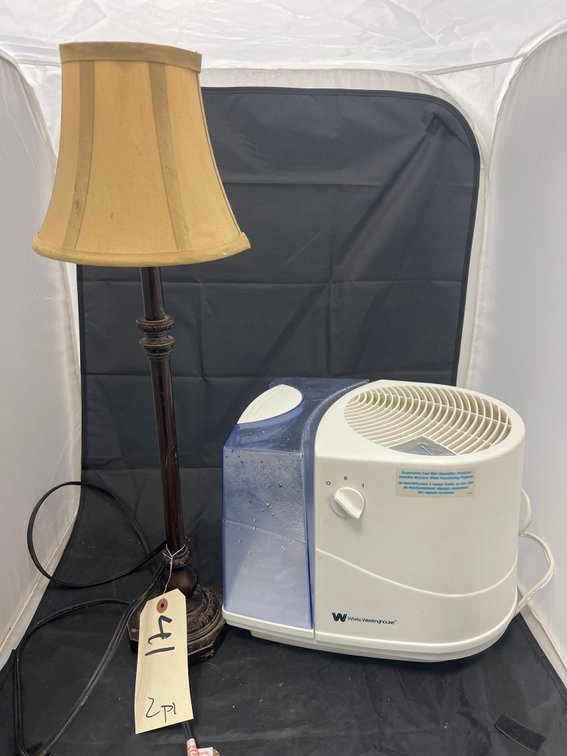 2 Pcs - Lamp w/Shade & White Westinghouse Humidifier