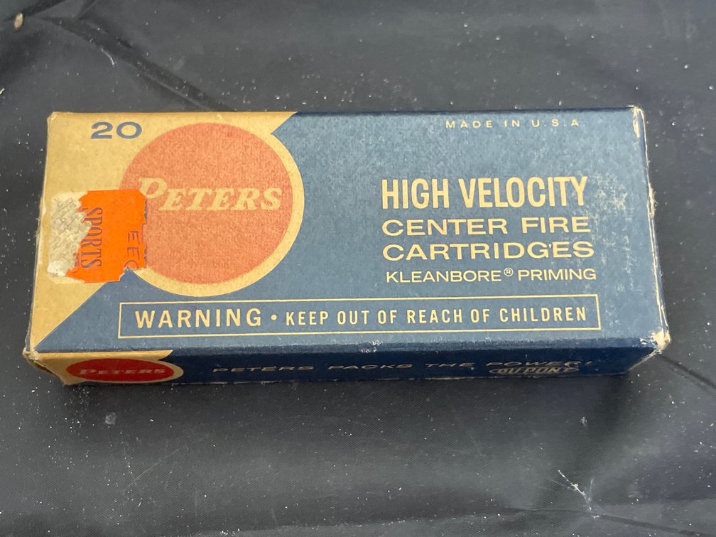 1 Box Peter's High Velocity 221 Rem Ammo