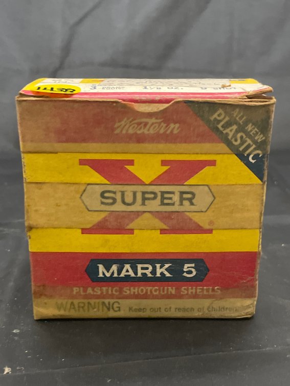 Box of Western Mark V 16 Gauge Shotgun Shells - missing