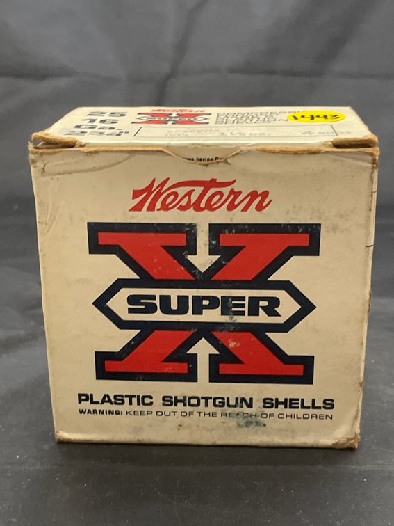 Box of Western Super X 16 Gauge Shotgun Shells