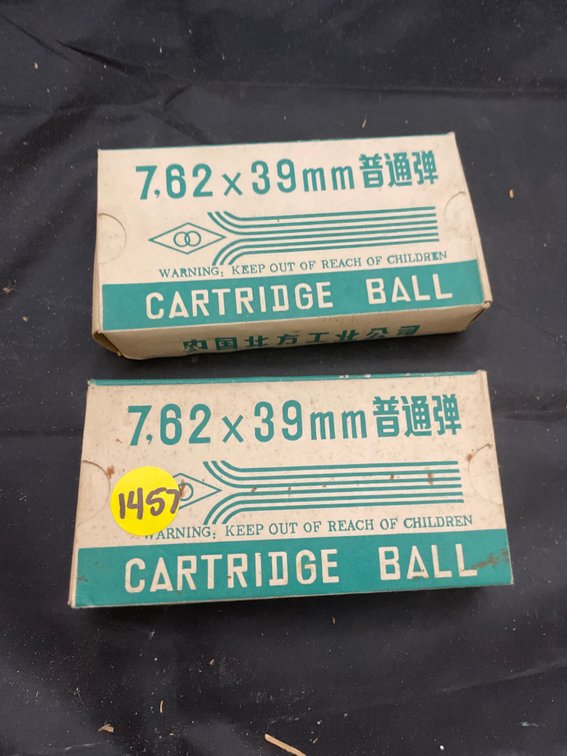 2 Boxes 7.62x39mm Cartridge Balls