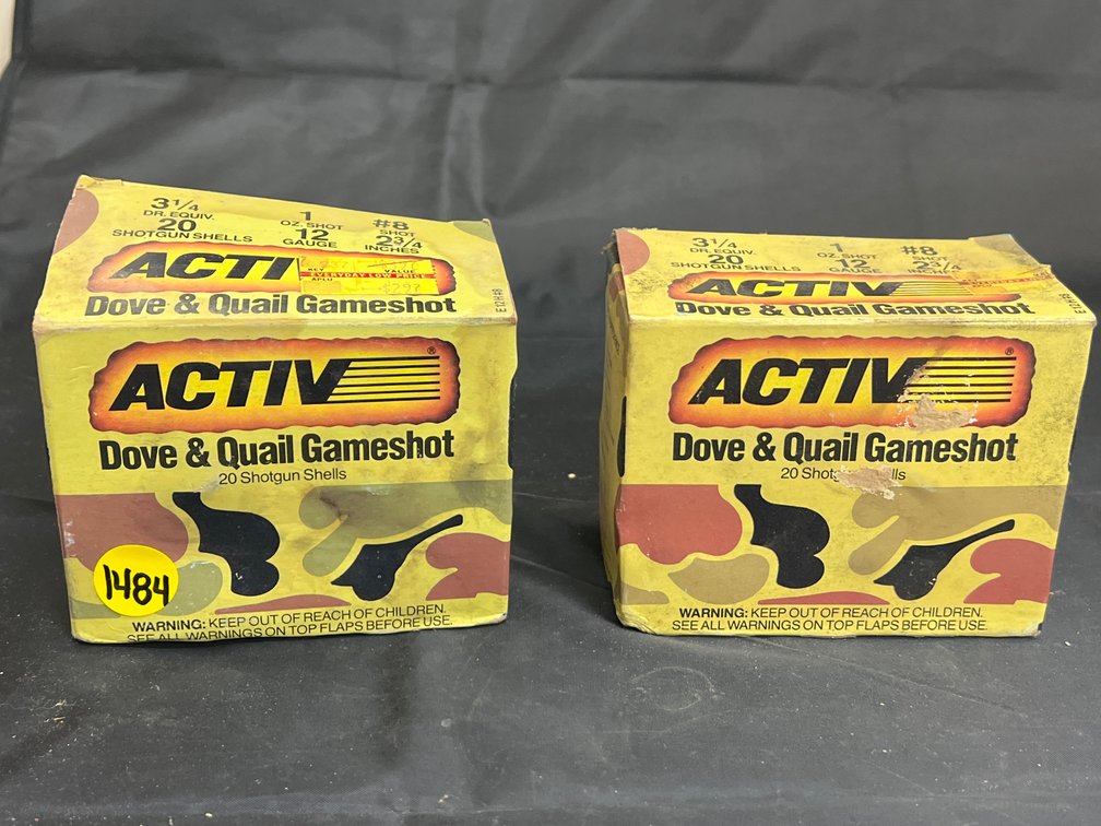 2 Boxes Activ Dove & Quail Game Shot 12 Gauge Shotgun