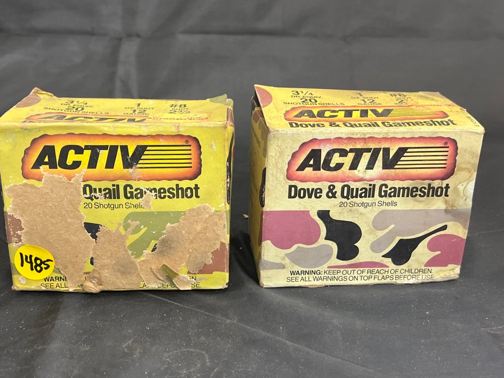 2 Boxes Activ Dove & Quail Game Shot 12 Gauge Shotgun