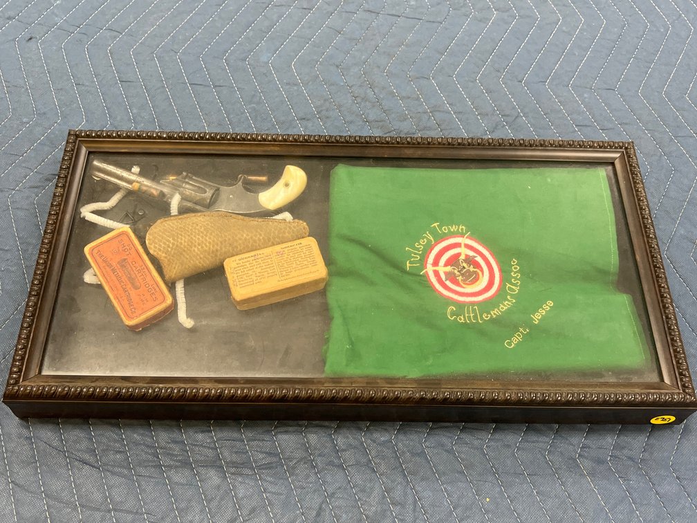 Shadow Box Display w/ Smith & Wesson 32 Cal Pstol - No FFL Required