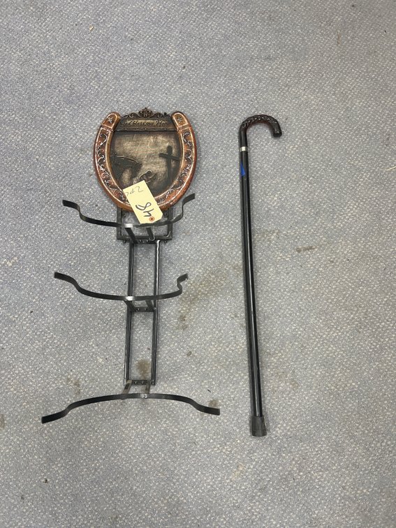 2 Pcs - Cane & Western Hat Rack