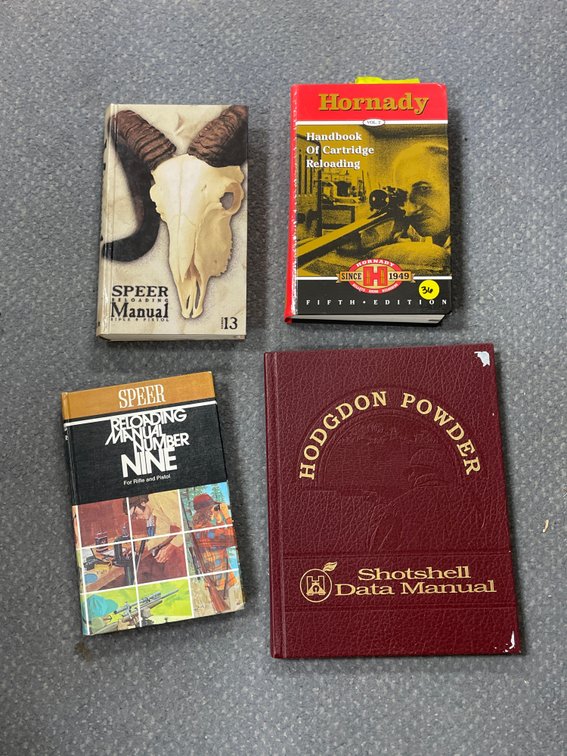 Stack of Assorted Reloading Books