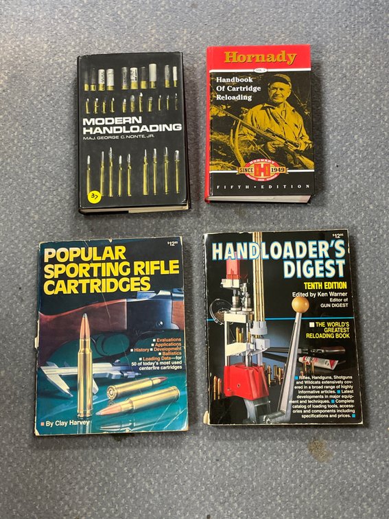 Stack of Assorted Reloading Books