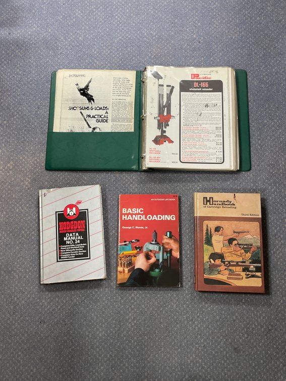 Stack of Assorted Reloading Books