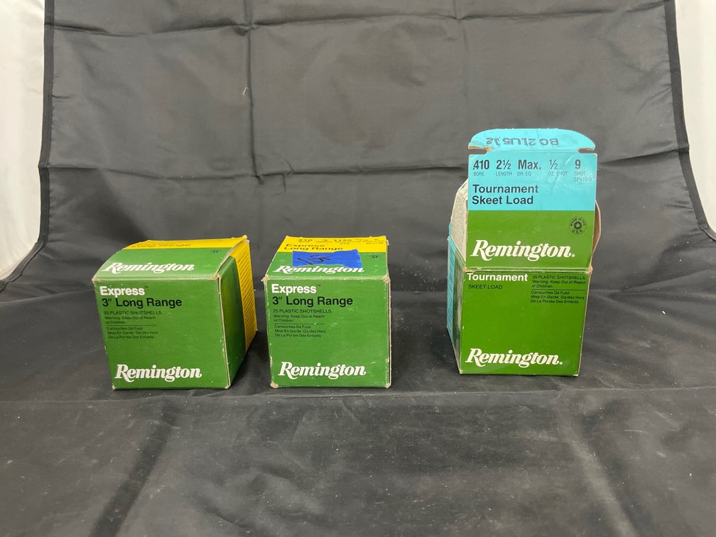 3 Pcs - Full Box & 2 Partial Boxes 410 Shells