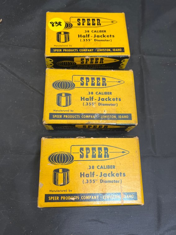 3 Pcs- Speer 38 Cal Half Jackets